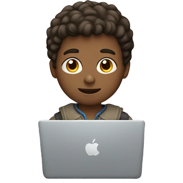 Boy with a MacBook  emoji