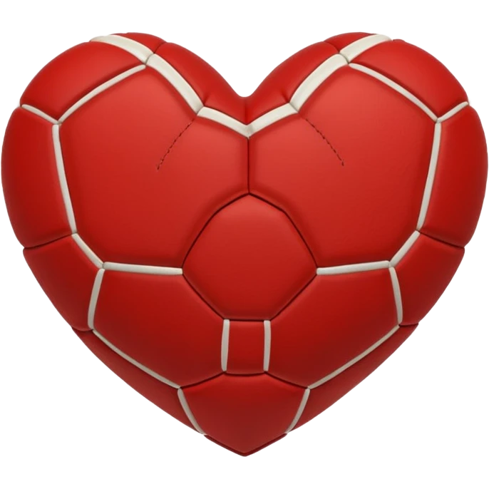 Heart shaped football emoji