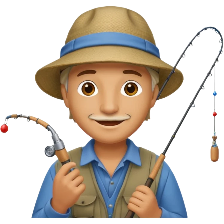 happy fisherman emoji