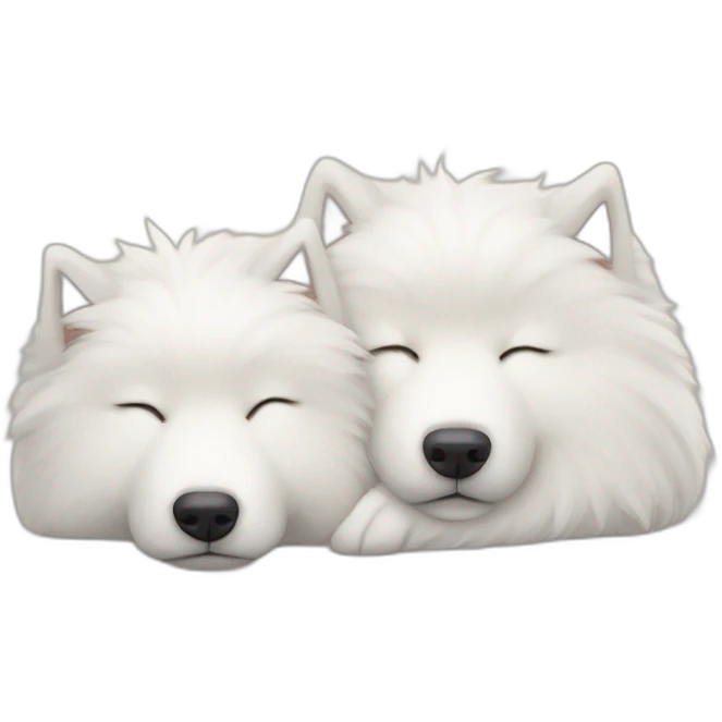 two-sleeping-samoyeds emoji