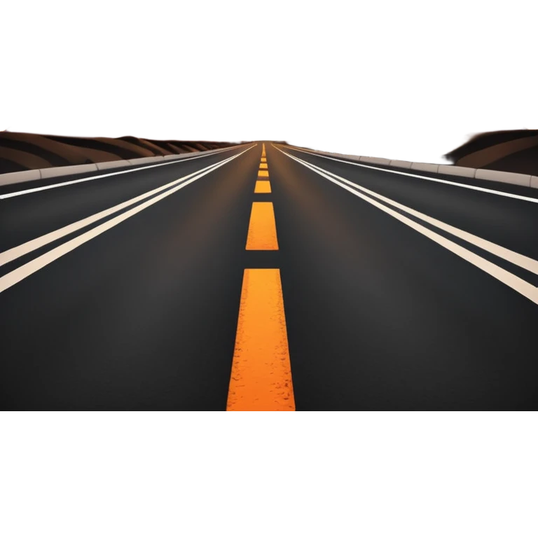 road with sunset emoji