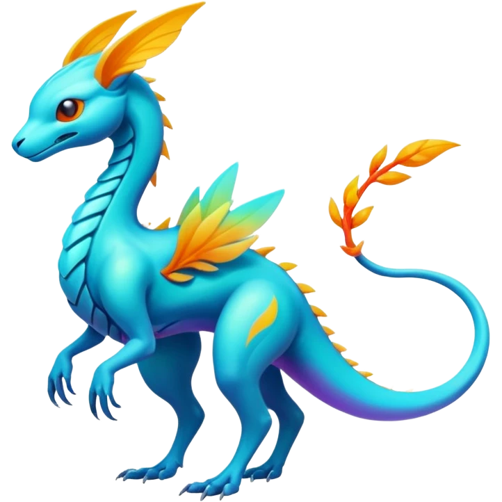 Futuristic Ethereal Modern Fakémon-creature-hybrid Full Body emoji