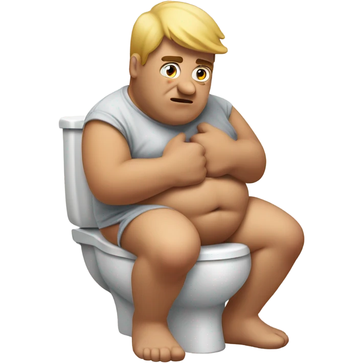 Remove nsfw fat dude on the toilet struggling emoji