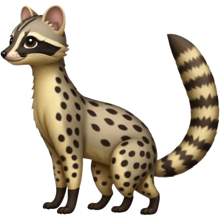 Genet-Civet-Cacomistl-hybrid (full body) emoji