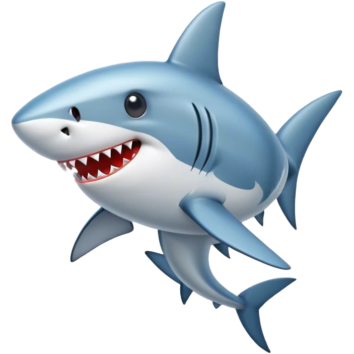 shark is a rocket emoji