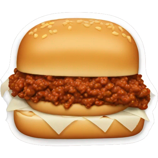sloppy joe sandwich emoji