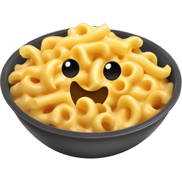 Mac & cheese pasta bowl kawaii emoji