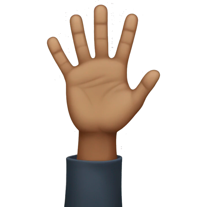 Three-finger salute emoji