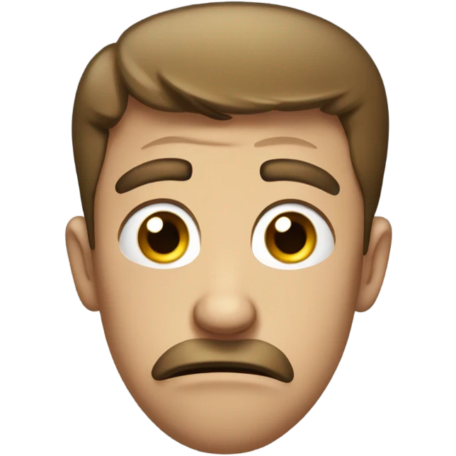 Guy smelling something gross emoji