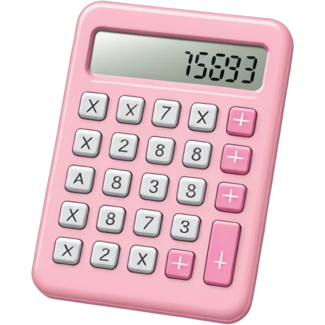 Light pink calculator  emoji