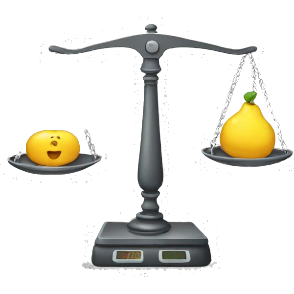 Weight scale emoji