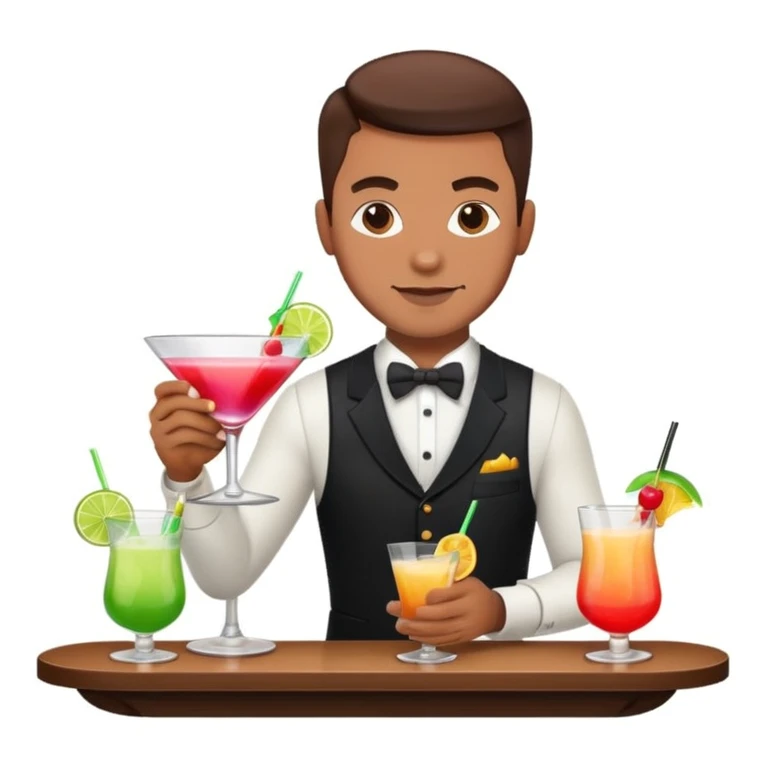 bartender mixing drinks emoji