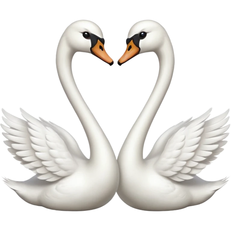 Couple swan emoji emoji