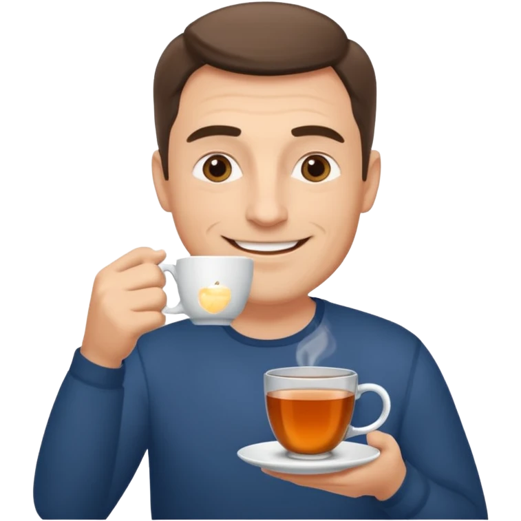 Çay içen baba emoji