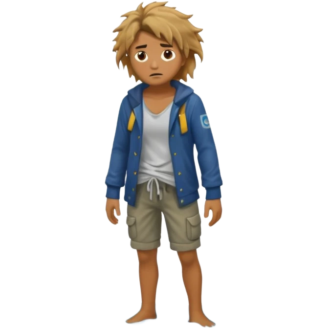 shipwreck survivor, full body emoji