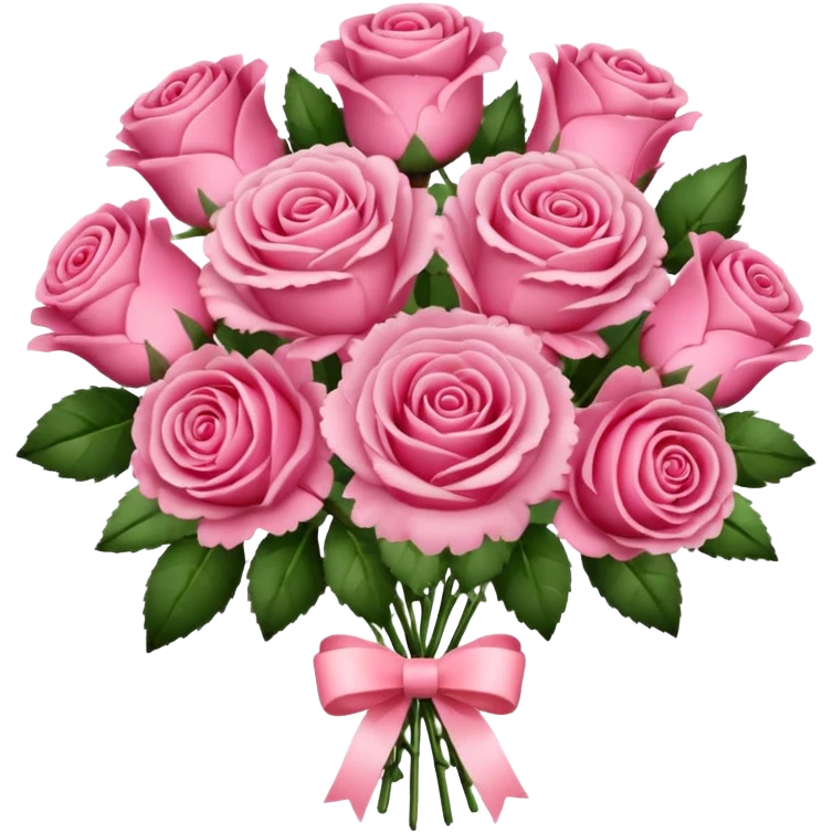 pink valentine bouquet emoji