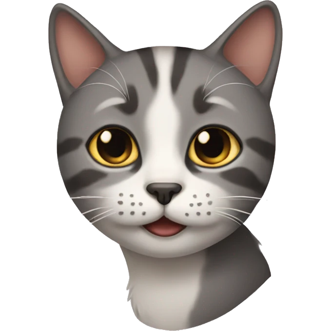 Cat with human face  emoji