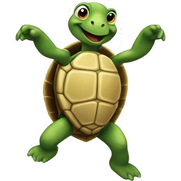 Turtle dancing emoji