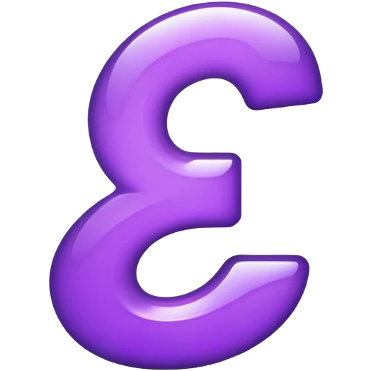 The number 1 in purple color  emoji