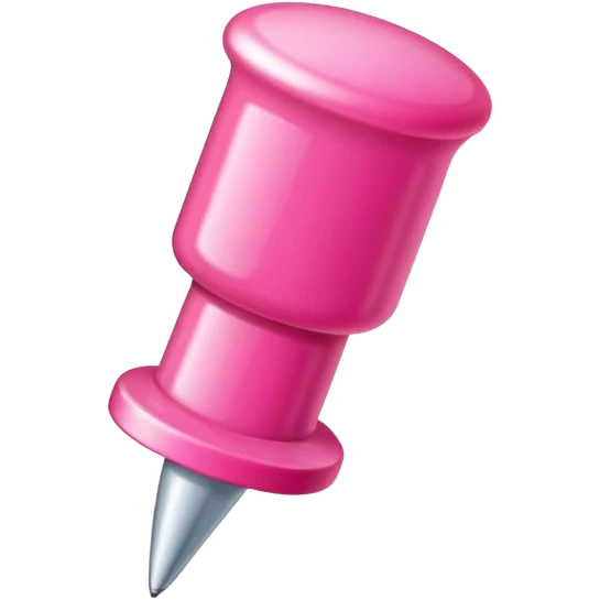 Pink push pin emoji