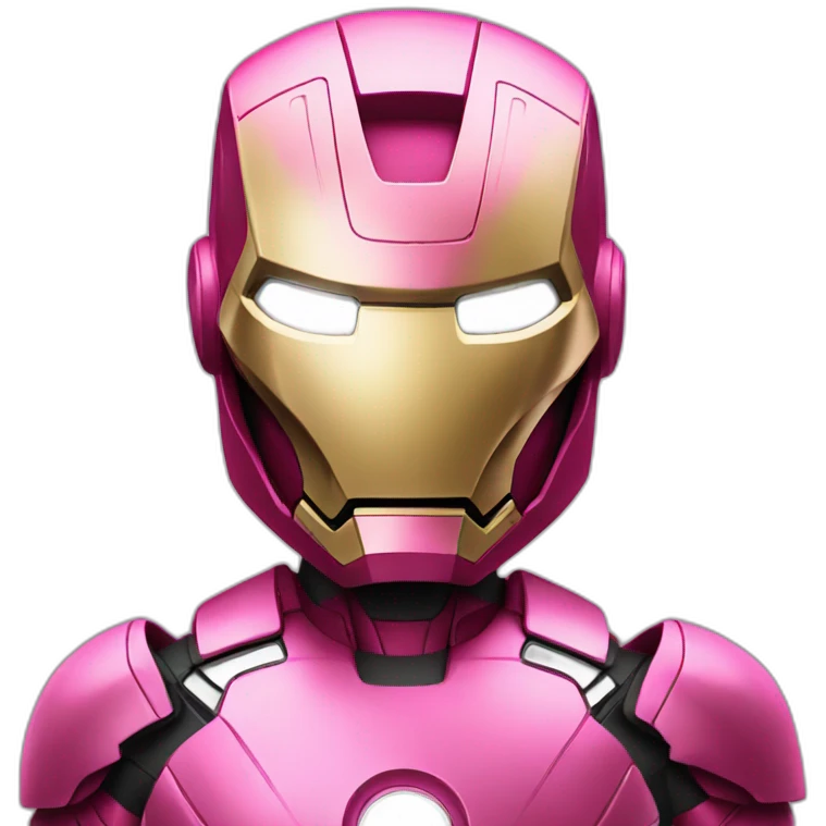 Ironman in pink emoji