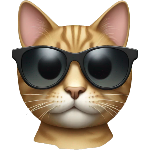 Cat with sunglasses emoji