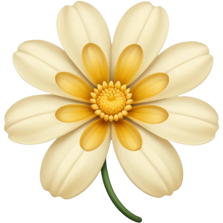 Creamy color flower aesthetic  emoji
