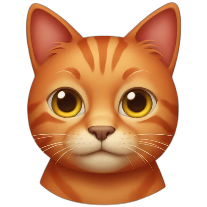 red cat emoji