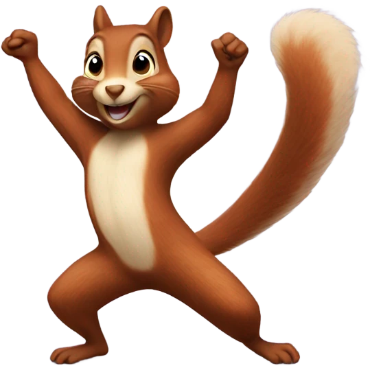 Dancing squirrel emoji