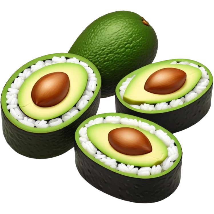 avocado sushi  emoji
