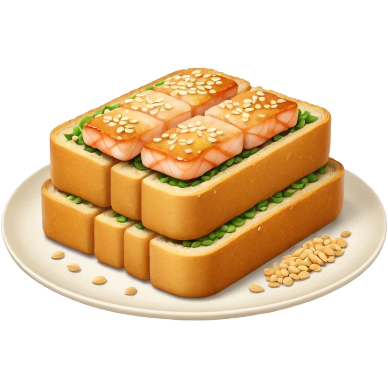 HONG KONG STYLE shrimp toast emoji