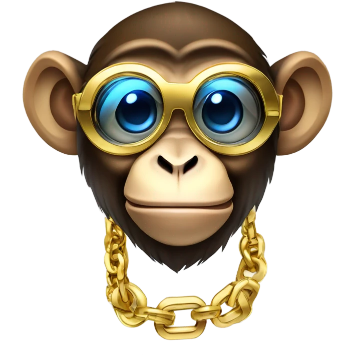 crypto monkey laser eyes emoji