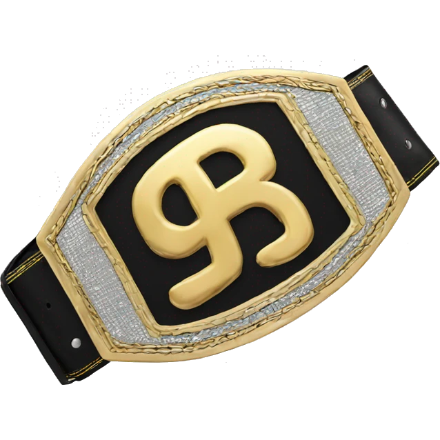 mchampion belt  emoji