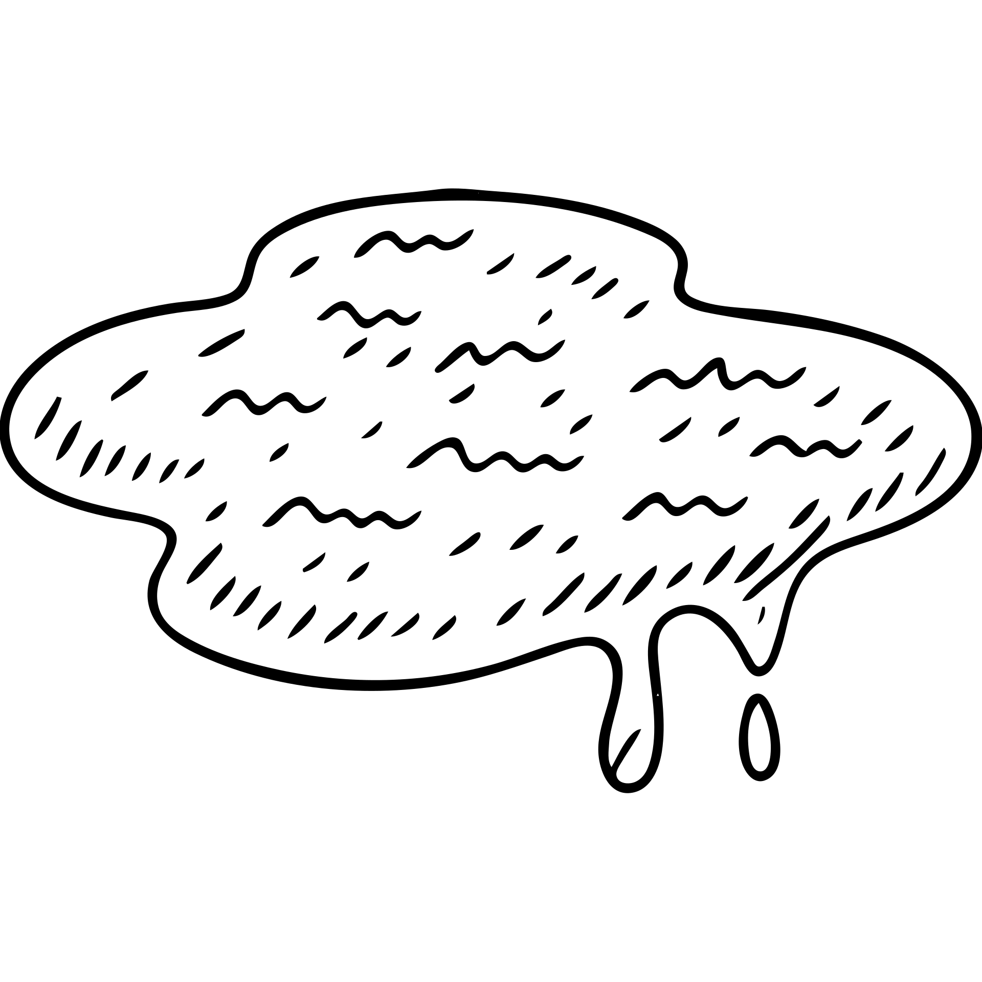rough texture liquid bitumen emoji