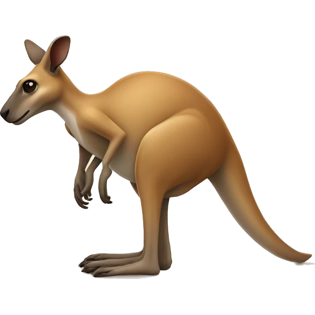 Kangaroo and walking  emoji