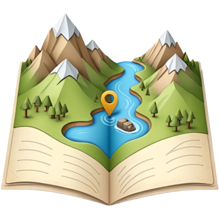 Map for hiking emoji