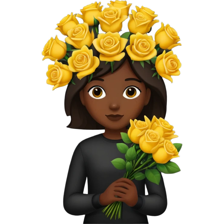 Good night with yellow roses  emoji