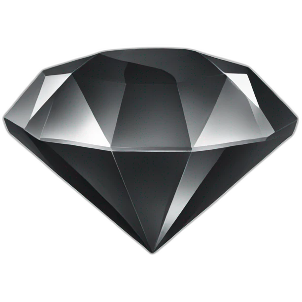 sketch diamond black emoji