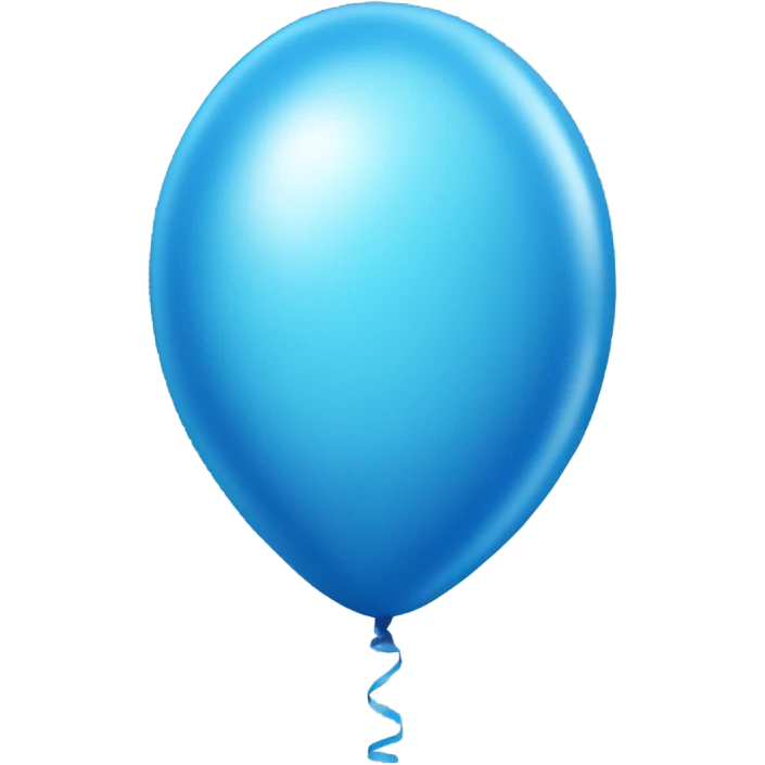 Birthday Ballon three Blue  emoji