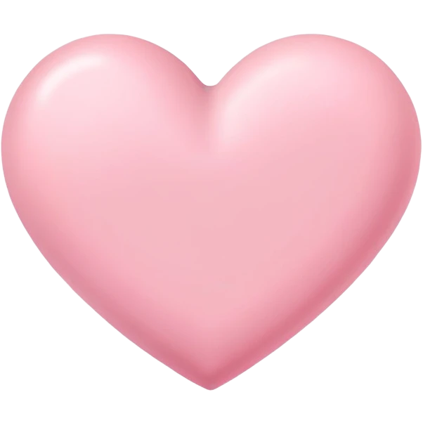 Pink pastel heart emoji
