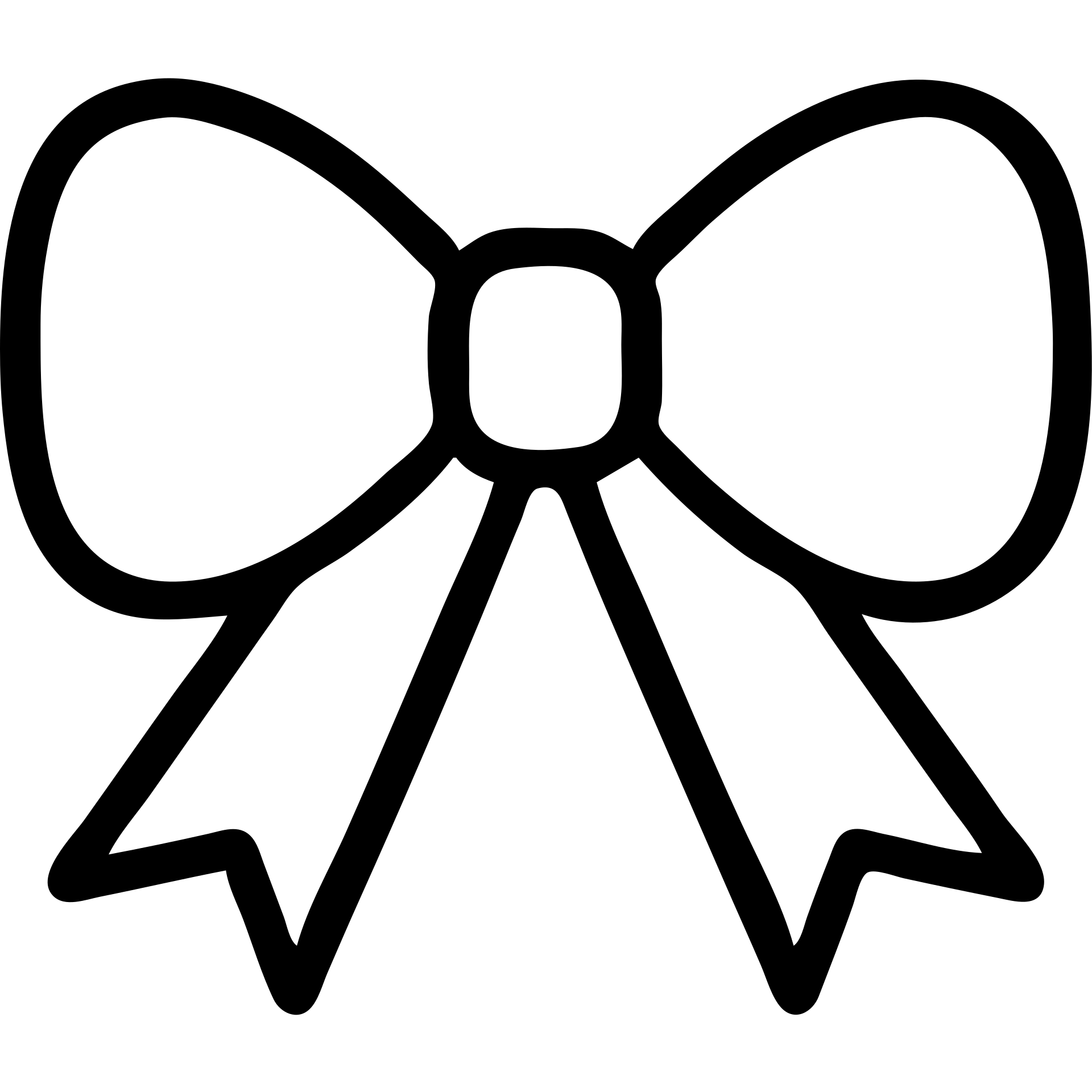 cute bow, outlined icon style, minimal and clean emoji