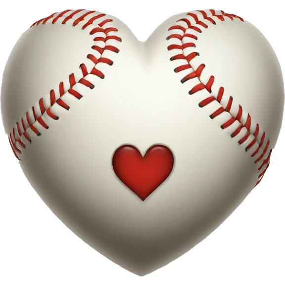 Baseball heart emoji
