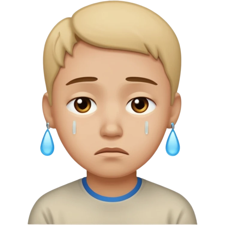 Make a sad face that has a body emoji