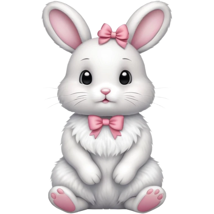 Bunny with bow emoji