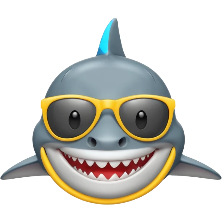 shark with sunglasses  emoji