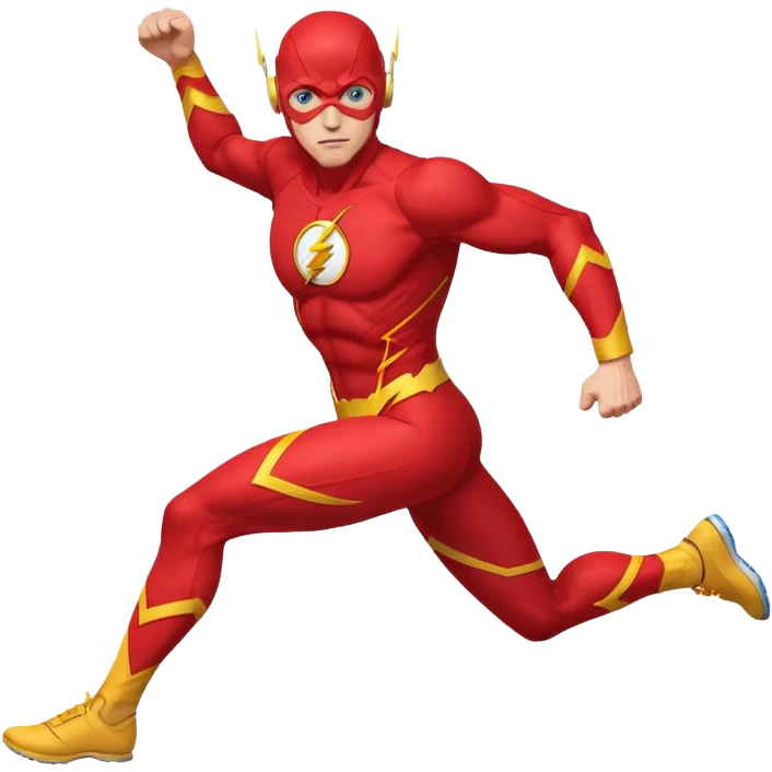 The Flash with blue eyes emoji