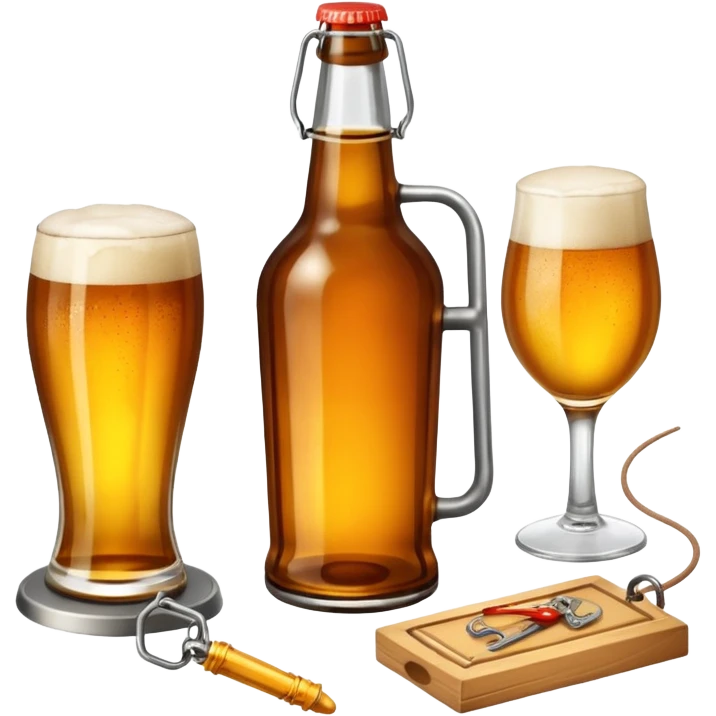 beer mouse trap emoji