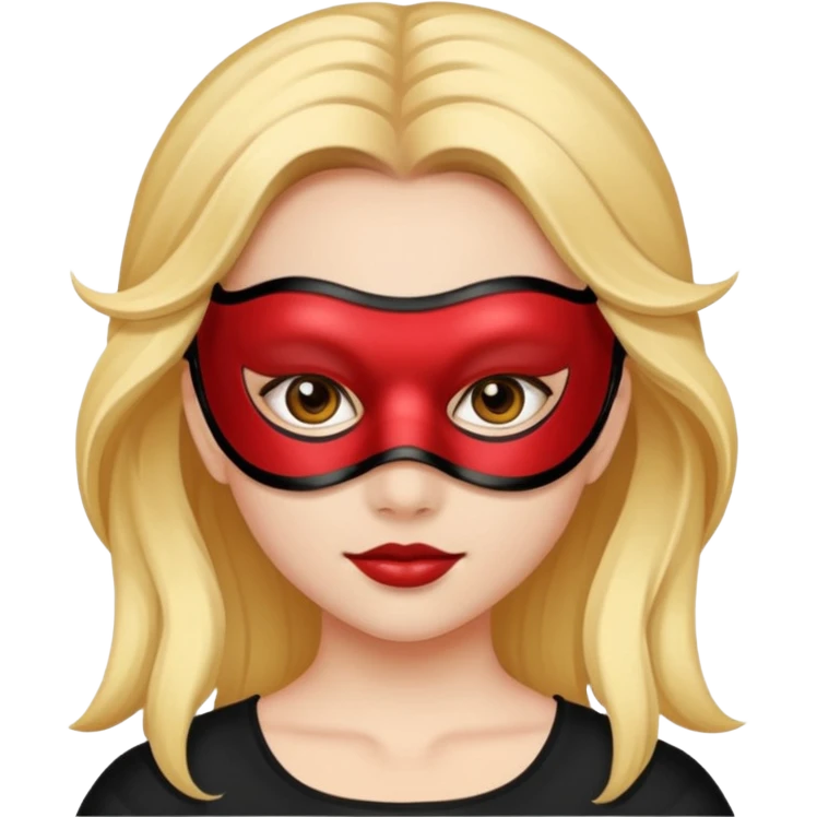 a girl wearing mask emoji