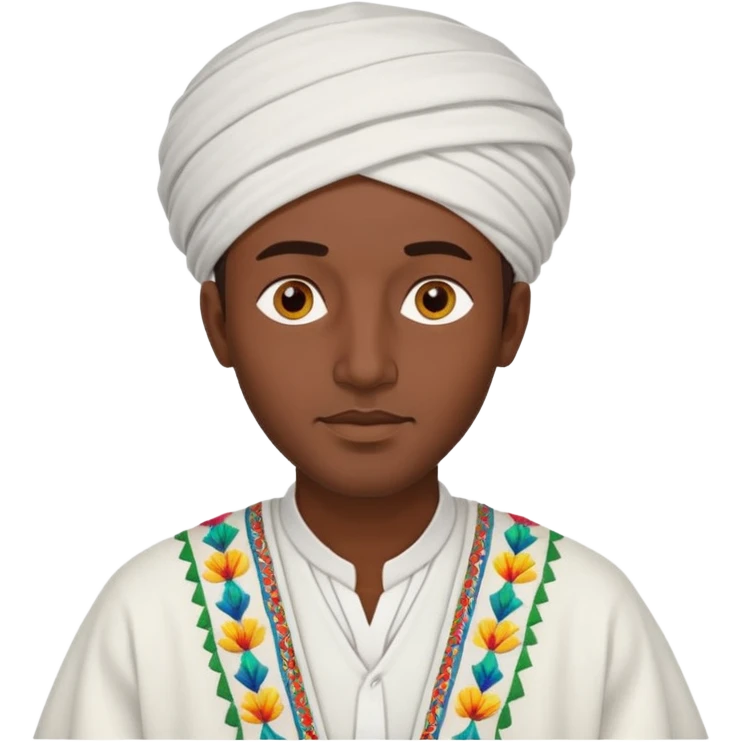 Ethiopian man in traditional clothing emoji