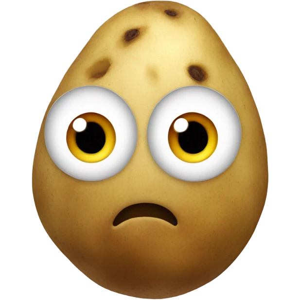 patato whit eyes emoji